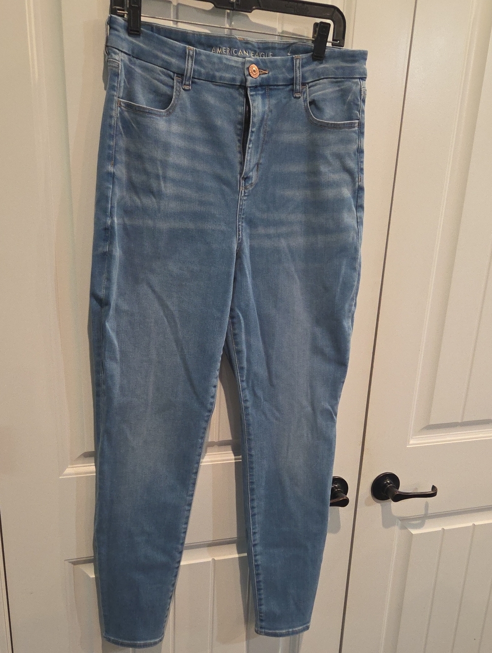 American Eagle Outfitters Light Blue Skinny Jeans 14 LONG!